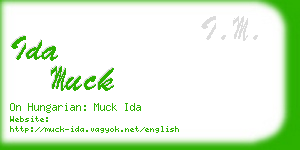 ida muck business card